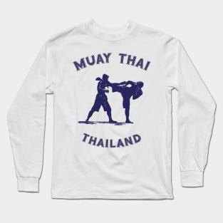 Muay Thai Kickboxing Boxing Thailand Long Sleeve T-Shirt